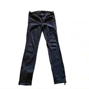 Madewell Black Skinny Ankle Side Zipper Womens Jeans Sz 24